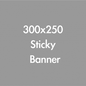 300x250 Sticky Banner